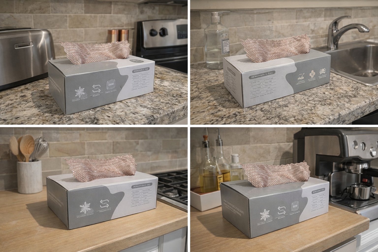 QK Exclusives - microfibre dual-side cleaning cloth- reusable and washable - 20 pieces in one box - Ultra-Absorbent Towel, Lint Free for Home, Kitchen & Car Polishing, Drying, Buffing & Detailing