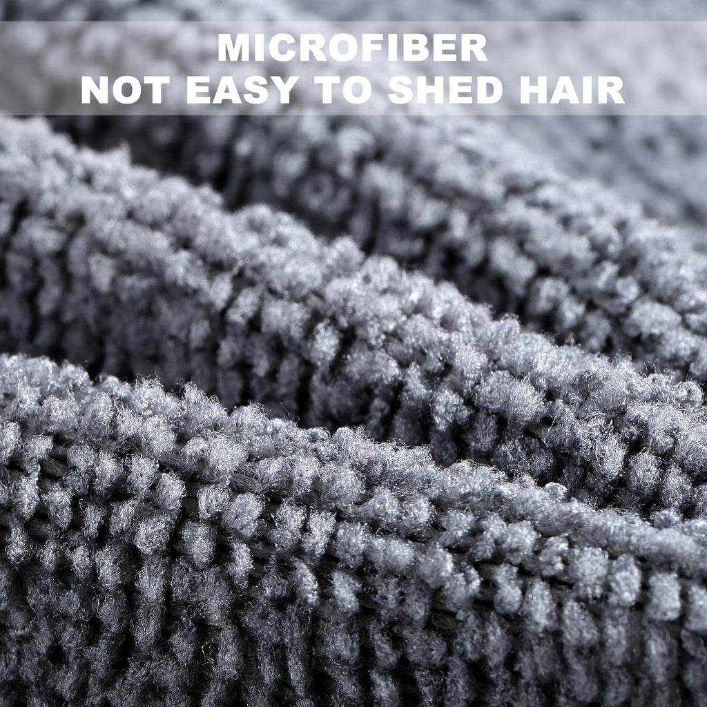 QK Exclusives - microfibre cleaning cloth - reusable and washable - 20 pieces in one box - Ultra-Absorbent Towel, Lint Free for Home, Kitchen & Car Polishing, Drying, Buffing & Detailing