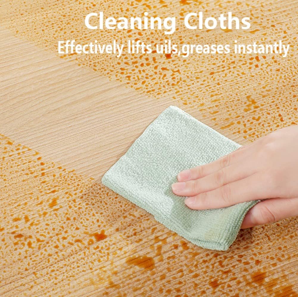 QK Exclusives - microfibre cleaning cloth - reusable and washable - 20 pieces in one box - Ultra-Absorbent Towel, Lint Free for Home, Kitchen & Car Polishing, Drying, Buffing & Detailing