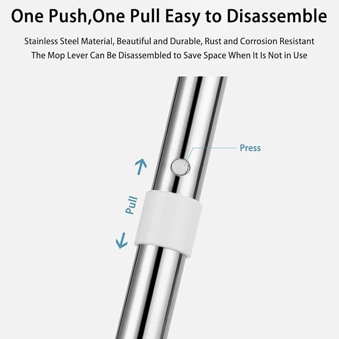 QK Exclusives - Water Spray Mop - 360° Rotatable Spray Flat Mop - Mop For Wood Floor Dry And Wet Use -  350 ML Large Capacity Water Tank